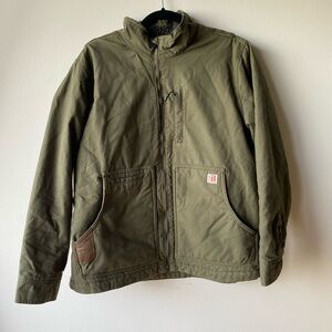 Wrangler X Riggs worker dark green utility jacket